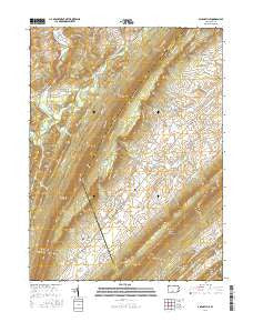 Allensville Pennsylvania Current topographic map, 1:24000 scale, 7.5 X 7.5 Minute, Year 2016