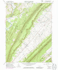 Allensville Pennsylvania Historical topographic map, 1:24000 scale, 7.5 X 7.5 Minute, Year 1963