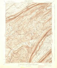 Allensville Pennsylvania Historical topographic map, 1:62500 scale, 15 X 15 Minute, Year 1938