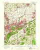Allentown Pennsylvania Historical topographic map, 1:62500 scale, 15 X 15 Minute, Year 1957