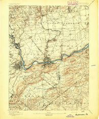 Allentown Pennsylvania Historical topographic map, 1:62500 scale, 15 X 15 Minute, Year 1894