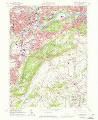Allentown East Pennsylvania Historical topographic map, 1:24000 scale, 7.5 X 7.5 Minute, Year 1964