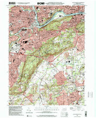 Allentown East Pennsylvania Historical topographic map, 1:24000 scale, 7.5 X 7.5 Minute, Year 1999