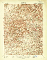 Allentown West Pennsylvania Historical topographic map, 1:48000 scale, 15 X 15 Minute, Year 1937