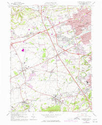Allentown West Pennsylvania Historical topographic map, 1:24000 scale, 7.5 X 7.5 Minute, Year 1964
