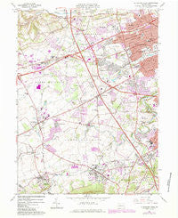 Allentown West Pennsylvania Historical topographic map, 1:24000 scale, 7.5 X 7.5 Minute, Year 1964