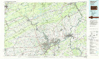Allentown Pennsylvania Historical topographic map, 1:100000 scale, 30 X 60 Minute, Year 1984
