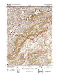 Allentown East Pennsylvania Historical topographic map, 1:24000 scale, 7.5 X 7.5 Minute, Year 2013