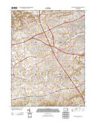 Allentown West Pennsylvania Historical topographic map, 1:24000 scale, 7.5 X 7.5 Minute, Year 2013