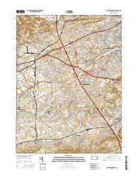 Allentown West Pennsylvania Current topographic map, 1:24000 scale, 7.5 X 7.5 Minute, Year 2016