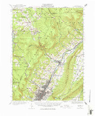 Altoona Pennsylvania Historical topographic map, 1:62500 scale, 15 X 15 Minute, Year 1920