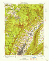 Altoona Pennsylvania Historical topographic map, 1:62500 scale, 15 X 15 Minute, Year 1920