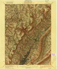 Altoona Pennsylvania Historical topographic map, 1:62500 scale, 15 X 15 Minute, Year 1922