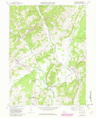 Alum Bank Pennsylvania Historical topographic map, 1:24000 scale, 7.5 X 7.5 Minute, Year 1971