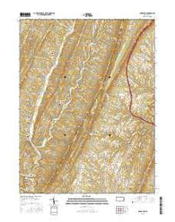 Amaranth Pennsylvania Current topographic map, 1:24000 scale, 7.5 X 7.5 Minute, Year 2016