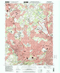 Ambler Pennsylvania Historical topographic map, 1:24000 scale, 7.5 X 7.5 Minute, Year 1999