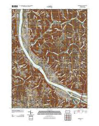Ambridge Pennsylvania Historical topographic map, 1:24000 scale, 7.5 X 7.5 Minute, Year 2010