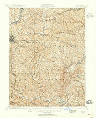 Amity Pennsylvania Historical topographic map, 1:62500 scale, 15 X 15 Minute, Year 1901