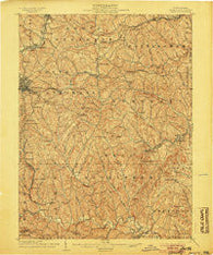 Amity Pennsylvania Historical topographic map, 1:62500 scale, 15 X 15 Minute, Year 1904