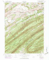 Andersonburg Pennsylvania Historical topographic map, 1:24000 scale, 7.5 X 7.5 Minute, Year 1952