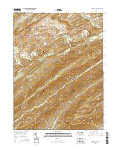 Andersonburg Pennsylvania Current topographic map, 1:24000 scale, 7.5 X 7.5 Minute, Year 2016