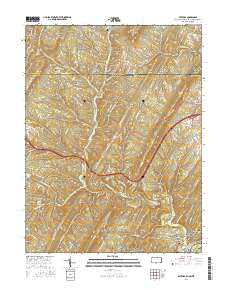 Artemas Pennsylvania Current topographic map, 1:24000 scale, 7.5 X 7.5 Minute, Year 2016