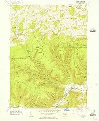 Asaph Pennsylvania Historical topographic map, 1:24000 scale, 7.5 X 7.5 Minute, Year 1954