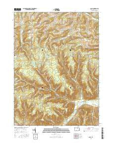 Asaph Pennsylvania Current topographic map, 1:24000 scale, 7.5 X 7.5 Minute, Year 2016