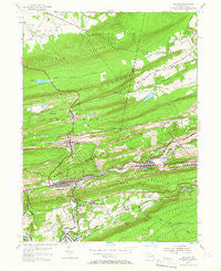 Ashland Pennsylvania Historical topographic map, 1:24000 scale, 7.5 X 7.5 Minute, Year 1953