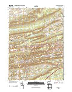 Ashland Pennsylvania Historical topographic map, 1:24000 scale, 7.5 X 7.5 Minute, Year 2013