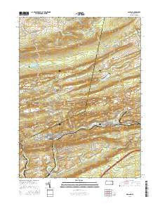 Ashland Pennsylvania Current topographic map, 1:24000 scale, 7.5 X 7.5 Minute, Year 2016