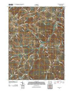Ashville Pennsylvania Historical topographic map, 1:24000 scale, 7.5 X 7.5 Minute, Year 2010