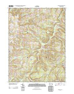Ashville Pennsylvania Historical topographic map, 1:24000 scale, 7.5 X 7.5 Minute, Year 2013