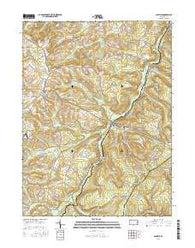 Ashville Pennsylvania Current topographic map, 1:24000 scale, 7.5 X 7.5 Minute, Year 2016