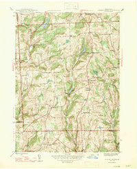 Auburn Center Pennsylvania Historical topographic map, 1:31680 scale, 7.5 X 7.5 Minute, Year 1947
