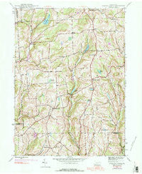 Auburn Center Pennsylvania Historical topographic map, 1:24000 scale, 7.5 X 7.5 Minute, Year 1945