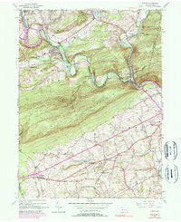 Auburn Pennsylvania Historical topographic map, 1:24000 scale, 7.5 X 7.5 Minute, Year 1945