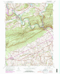 Auburn Pennsylvania Historical topographic map, 1:24000 scale, 7.5 X 7.5 Minute, Year 1945