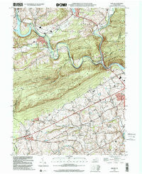 Auburn Pennsylvania Historical topographic map, 1:24000 scale, 7.5 X 7.5 Minute, Year 1999