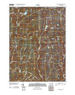 Auburn Center Pennsylvania Historical topographic map, 1:24000 scale, 7.5 X 7.5 Minute, Year 2010