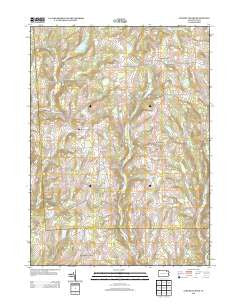 Auburn Center Pennsylvania Historical topographic map, 1:24000 scale, 7.5 X 7.5 Minute, Year 2013