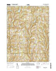 Auburn Center Pennsylvania Current topographic map, 1:24000 scale, 7.5 X 7.5 Minute, Year 2016
