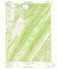 Aughwick Pennsylvania Historical topographic map, 1:24000 scale, 7.5 X 7.5 Minute, Year 1959