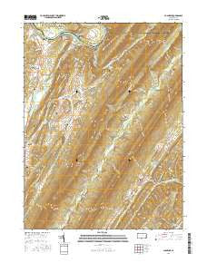 Aughwick Pennsylvania Current topographic map, 1:24000 scale, 7.5 X 7.5 Minute, Year 2016