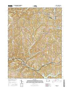 Avella Pennsylvania Current topographic map, 1:24000 scale, 7.5 X 7.5 Minute, Year 2016