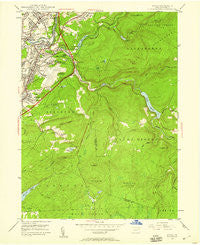 Avoca Pennsylvania Historical topographic map, 1:24000 scale, 7.5 X 7.5 Minute, Year 1946