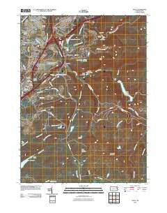 Avoca Pennsylvania Historical topographic map, 1:24000 scale, 7.5 X 7.5 Minute, Year 2010