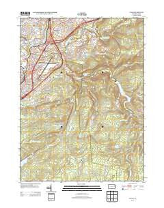 Avoca Pennsylvania Historical topographic map, 1:24000 scale, 7.5 X 7.5 Minute, Year 2013