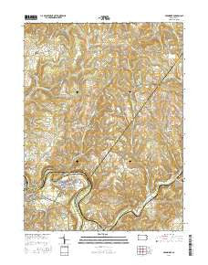 Avonmore Pennsylvania Current topographic map, 1:24000 scale, 7.5 X 7.5 Minute, Year 2016
