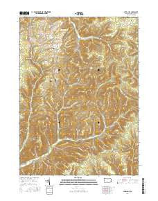 Ayers Hill Pennsylvania Current topographic map, 1:24000 scale, 7.5 X 7.5 Minute, Year 2016